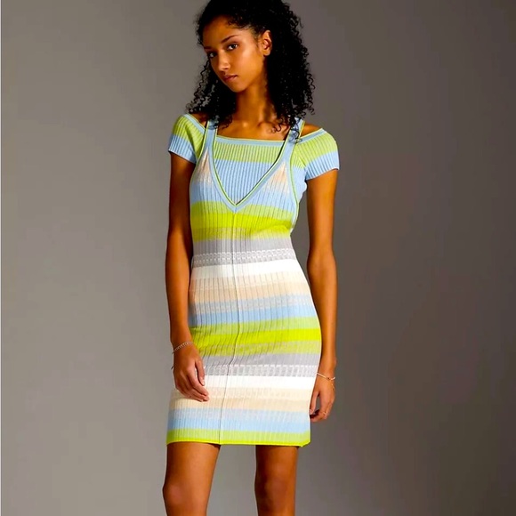 Anthropologie Daily Practice Knit Bodycon Sleeveless Dress size Small - Picture 3 of 9